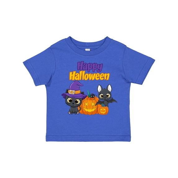 Inktastic Happy Halloween Black Cat Boys or Girls Toddler T-Shirt