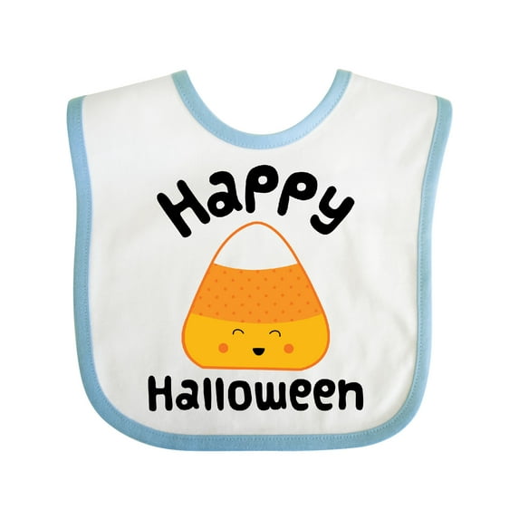 Inktastic Happy Halloween Candy Corn Boys or Girls Baby Bib