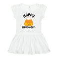 thumbnail image 1 of Inktastic Happy Halloween Candy Corn Girls Baby Dress, 1 of 5