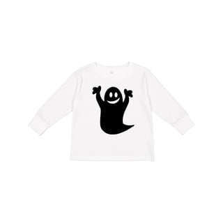 Inktastic Happy Halloween Cute Ghost Boys or Girls Long Sleeve Toddler T-Shirt