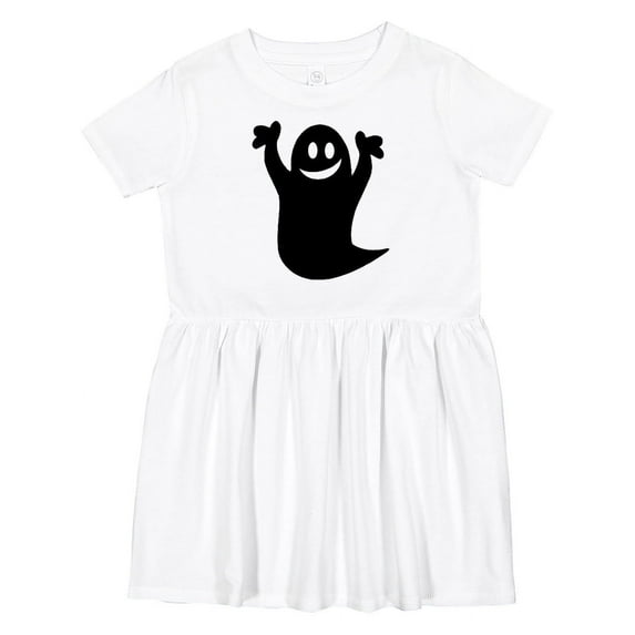 Inktastic Happy Halloween Cute Ghost Girls Toddler Dress