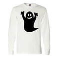 thumbnail image 1 of Inktastic Happy Halloween Cute Ghost Long Sleeve T-Shirt, 1 of 5
