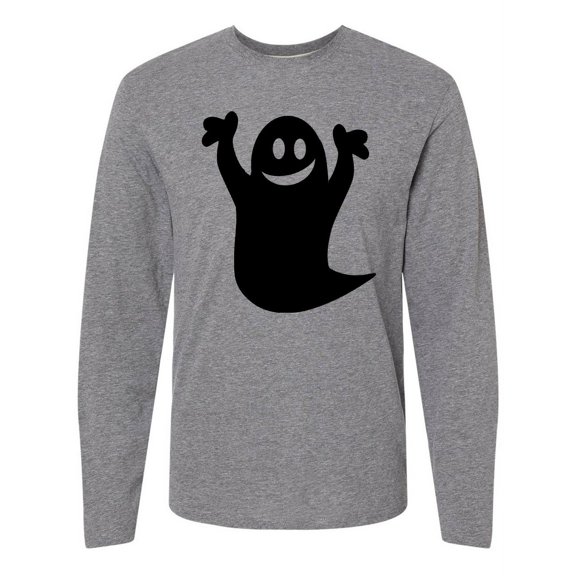 Inktastic Happy Halloween Cute Ghost Long Sleeve T-Shirt