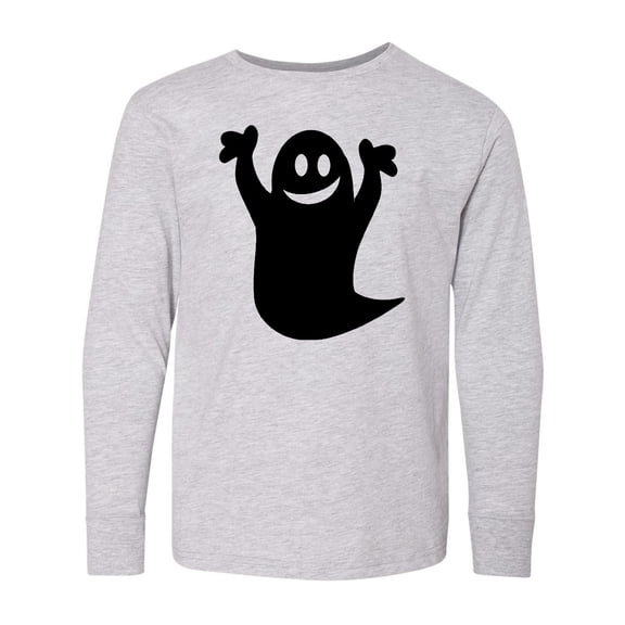 Inktastic Happy Halloween Cute Ghost Long Sleeve Youth T-Shirt