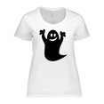 thumbnail image 1 of Inktastic Happy Halloween Cute Ghost Women's Plus Size T-Shirt, 1 of 5