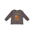 thumbnail image 1 of Inktastic Happy Halloween Kittens in Pumpkin Boys or Girls Long Sleeve Toddler T-Shirt, 1 of 5