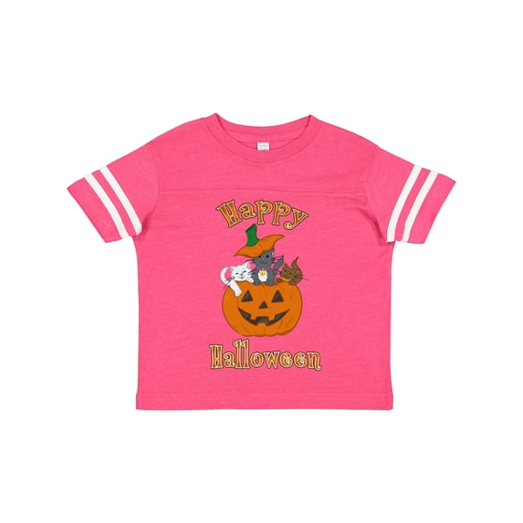 Inktastic Happy Halloween Kittens in Pumpkin Boys or Girls Toddler T-Shirt