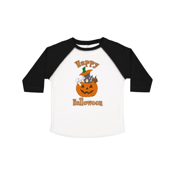 Inktastic Happy Halloween Kittens in Pumpkin Boys or Girls Toddler T-Shirt