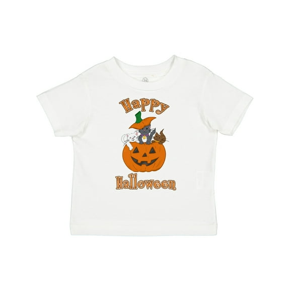 Inktastic Happy Halloween Kittens in Pumpkin Boys or Girls Toddler T-Shirt