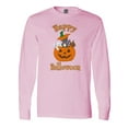 thumbnail image 1 of Inktastic Happy Halloween Kittens in Pumpkin Long Sleeve T-Shirt, 1 of 5