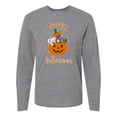 thumbnail image 1 of Inktastic Happy Halloween Kittens in Pumpkin Long Sleeve T-Shirt, 1 of 5