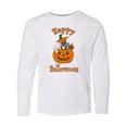 thumbnail image 1 of Inktastic Happy Halloween Kittens in Pumpkin Long Sleeve Youth T-Shirt, 1 of 5