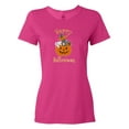 thumbnail image 1 of Inktastic Happy Halloween Kittens in Pumpkin Women's T-Shirt, 1 of 5