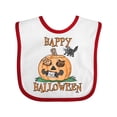 thumbnail image 1 of Inktastic Happy Halloween Kittens in a Pumpkin Boys or Girls Baby Bib, 1 of 4