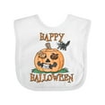 thumbnail image 1 of Inktastic Happy Halloween Kittens in a Pumpkin Boys or Girls Baby Bib, 1 of 4