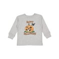 thumbnail image 1 of Inktastic Happy Halloween Kittens in a Pumpkin Boys or Girls Long Sleeve Toddler T-Shirt, 1 of 5