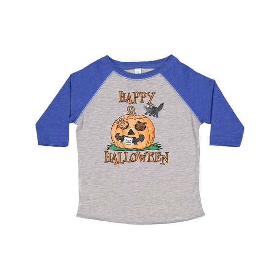 Inktastic Happy Halloween Kittens in a Pumpkin Boys or Girls Toddler T-Shirt