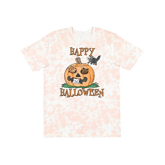Inktastic Happy Halloween Kittens in a Pumpkin T-Shirt