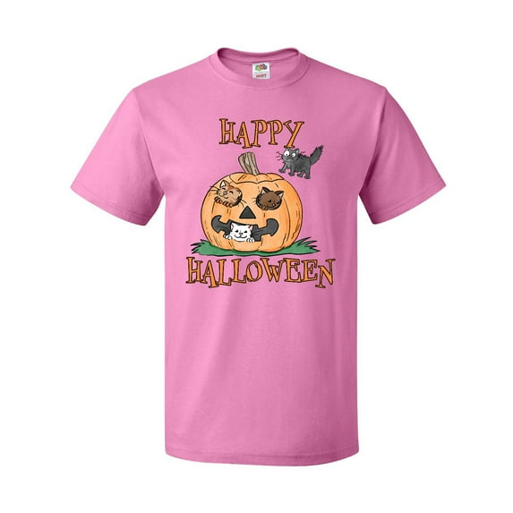 Inktastic Happy Halloween Kittens in a Pumpkin T-Shirt