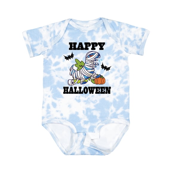 Inktastic Happy Halloween Mummy Dinosaur Boys or Girls Baby Bodysuit