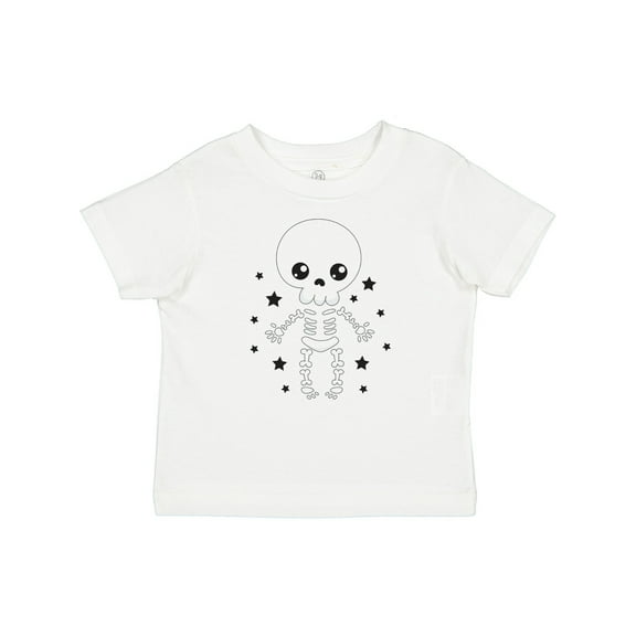 Inktastic Happy Halloween Spooky Skeleton and Stars Boys or Girls Baby T-Shirt