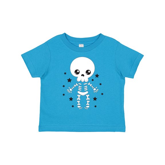 Inktastic Happy Halloween Spooky Skeleton and Stars Boys or Girls Toddler T-Shirt