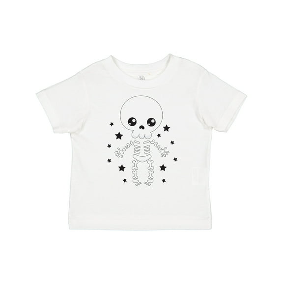 Inktastic Happy Halloween Spooky Skeleton and Stars Boys or Girls Toddler T-Shirt