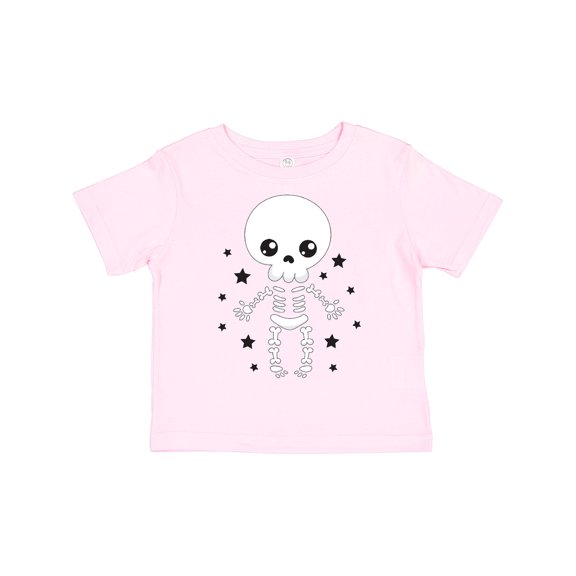 Inktastic Happy Halloween Spooky Skeleton and Stars Boys or Girls Toddler T-Shirt