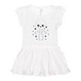 thumbnail image 1 of Inktastic Happy Halloween Spooky Skeleton and Stars Girls Toddler Dress, 1 of 5