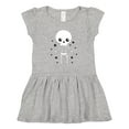 thumbnail image 1 of Inktastic Happy Halloween Spooky Skeleton and Stars Girls Toddler Dress, 1 of 5