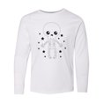 thumbnail image 1 of Inktastic Happy Halloween Spooky Skeleton and Stars Long Sleeve Youth T-Shirt, 1 of 5