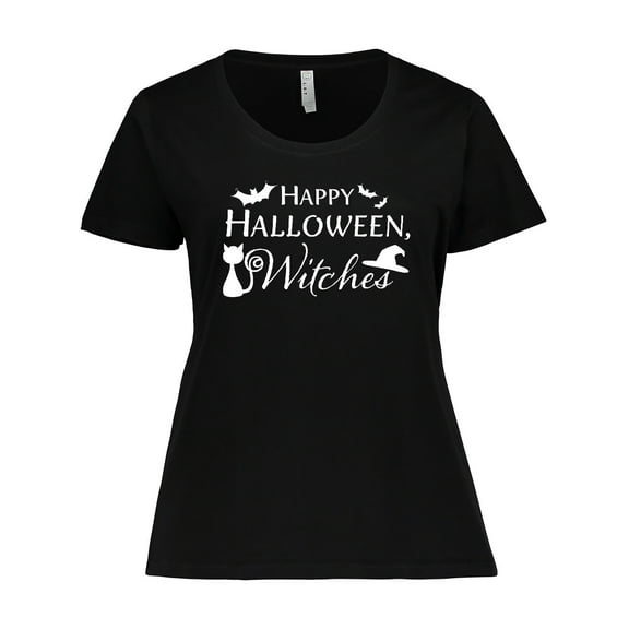 Inktastic Happy Halloween, Witches Women's Plus Size T-Shirt