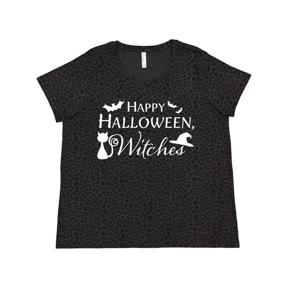 Inktastic Happy Halloween, Witches Women's Plus Size T-Shirt