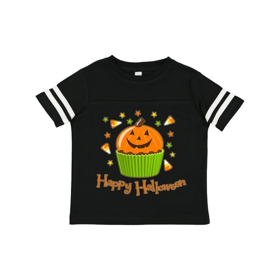 Inktastic Happy Halloween- cute pumpkin cupcake Boys or Girls Toddler T-Shirt