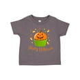 thumbnail image 1 of Inktastic Happy Halloween- cute pumpkin cupcake Boys or Girls Toddler T-Shirt, 1 of 5