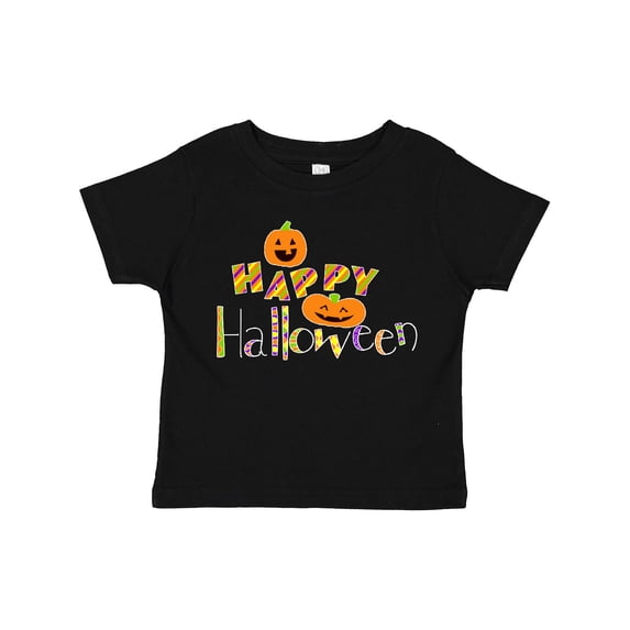 Inktastic Happy Halloween- decorated letters with dancing pumpkins Boys or Girls Toddler T-Shirt