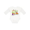 thumbnail image 1 of Inktastic Happy Halloween- train with pumpkins, bats, cat,and ghost Boys or Girls Long Sleeve Baby Bodysuit, 1 of 5