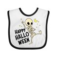 thumbnail image 1 of Inktastic Happy Halloween with Dancing Skeleton Boys or Girls Baby Bib, 1 of 4