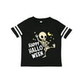 thumbnail image 1 of Inktastic Happy Halloween with Dancing Skeleton Boys or Girls Toddler T-Shirt, 1 of 5