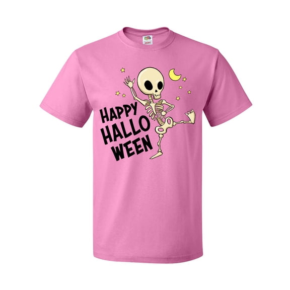 Inktastic Happy Halloween with Dancing Skeleton T-Shirt