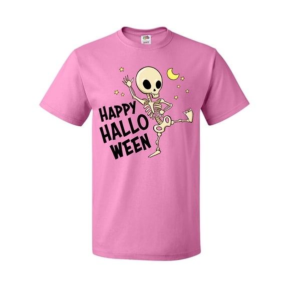 Inktastic Happy Halloween with Dancing Skeleton T-Shirt