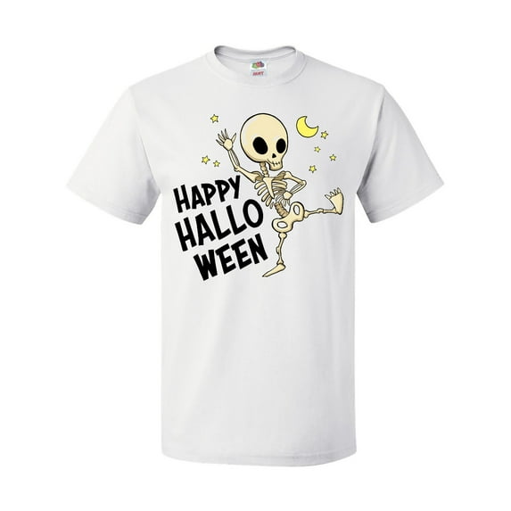 Inktastic Happy Halloween with Dancing Skeleton T-Shirt