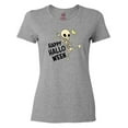 thumbnail image 1 of Inktastic Happy Halloween with Dancing Skeleton Women's T-Shirt, 1 of 5