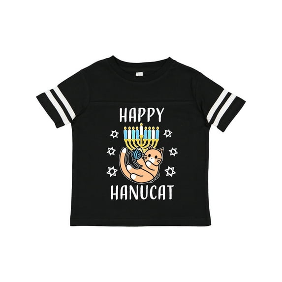 Inktastic Happy Hanucat with Menorah Boys or Girls Toddler T-Shirt