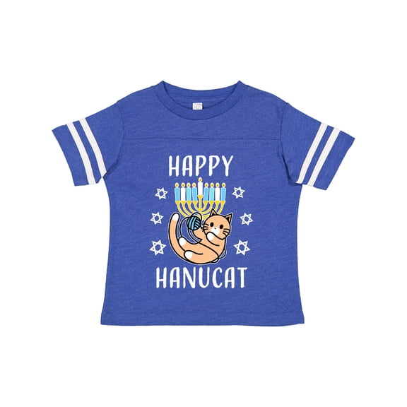 Inktastic Happy Hanucat with Menorah Boys or Girls Toddler T-Shirt