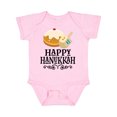 thumbnail image 1 of Inktastic Happy Hanukkah Dreidel Donut Boys or Girls Baby Bodysuit, 1 of 5