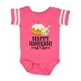 thumbnail image 1 of Inktastic Happy Hanukkah Dreidel Donut Boys or Girls Baby Bodysuit, 1 of 5