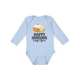thumbnail image 1 of Inktastic Happy Hanukkah Dreidel Donut Boys or Girls Long Sleeve Baby Bodysuit, 1 of 5