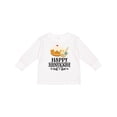 thumbnail image 1 of Inktastic Happy Hanukkah Dreidel Donut Boys or Girls Long Sleeve Toddler T-Shirt, 1 of 5