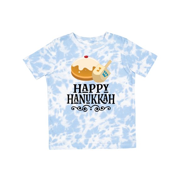 Inktastic Happy Hanukkah Dreidel Donut Boys or Girls Toddler T-Shirt